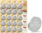 GutAlkaLi CR2450 Lithium-Knopfzellenbatterie 3 V Lithium-Knopfzellenbatterien Elektrisch CR 2450 Lithium (CR2450-20 Stück)