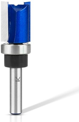 NICAVKIT 4Pcs Frese per Legno 8 mm, 25mm Punte Fresa Legno, Carburo Fresa per Legno con Cuscinetto, Fresa Legno per la Lavorazione del Legno, Fresa a Copiare per Rifilare il Legno