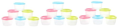 ibasenice Caja De Almacenamiento De Plástico De 18 Piezas Contenedores Para Nevera De Alimentos Para Bebés Contenedor De Porciones Mini Reutilizable