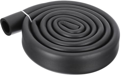DMiotech Pipe Insulation Tube 22mm(7/8) ID x 5mm Thick 5.7ft Foam Grip Wrap Closed Cell Foam Tubing Non-Slip for Utensil Tools Handle Support 1.75m, Black