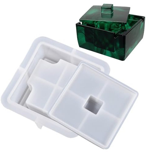 Aschenbecherformen - Aschenbecher Gießform Aus Harz, Quadratische -Gießform Epoxidharz-Gießformen Zur Herstellung Von Aschenbechern | Große Aschenbecher-Epoxidharz-Formen Für Craft Home