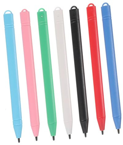 jojofuny 7 Piezas Lápiz LCD Pluma de Tableta de Escritura LCD Pluma para Tableta Bloc boligrafo para Tablet Writing Tablet bolígrafo gráficas Suministros de Pintura el plastico