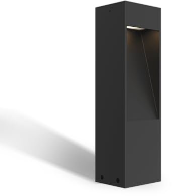 CALEX LED Pollerleuchte Terni, 30 cm hoch, IP65 wasserdicht, für Garten, Einfahrt & Terrasse, Schwarz