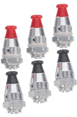 NOLITOY Safety Valve Accessories Set for Pressure Cookers 6pcs Aluminum Alloy Parts for Pressure Cookers