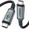 SUNGUY Cable USB C Carga Rapida, 1M 240W 20Gbps 4K&60HZ Cable USB C a C para iPhone 15, MacBook Pro 2020, iPad Pro 2020, iPad Air 4, Samsung Galaxy S23+/S24 Ultra, Pixel