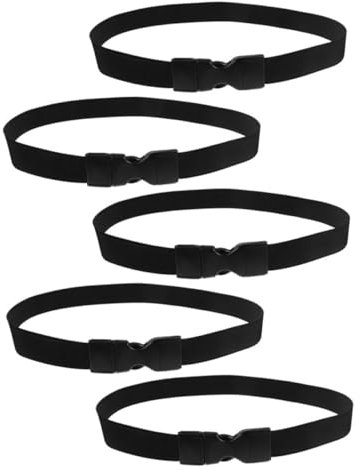 VILLFUL 5pcs Elastic Band for Waste Bin Versatile Garbage Bag Holder Fits Trash Cans Smooth Edge Design Reusable Trash Can Fixing Ring