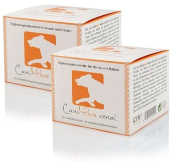CaniMove Doppelpack | renal (2 x 150 g) - Ergänzungsfuttermittel für Hunde zur Unterstützung der Nierenfunktion | Mit DHA, Natriumbikarbonat, Ackerschachtelhalm, Katzenbart, Goldrute und mehr