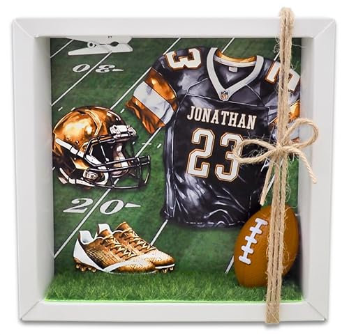 ZauberDeko Geldgeschenk American Football personalisiert Namen + Zahl Verpackung Weihnachten Geburtstag