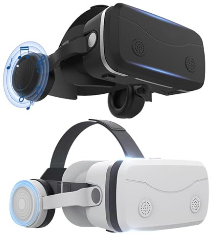 3D-Virtual-Reality-Kopfhörer: Mobile Brille, Spielekonsole | Qianhuan Magic Mirror Brille mit Kopfhörern, Smartphone für Inme-Unterhaltung
