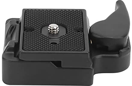 PODSJD Alloy Quick Release Plate Adapter with 3 / 8in to 1 / 4in Screw - Durable Aluminum for Camera Ball Head Mounting, Secure & Compact Design for Tripod Use