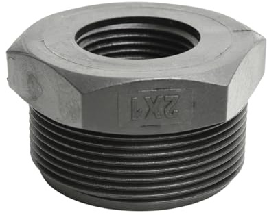 BSP Thread Reducer Adapter Bush Size Reducing Pond Irrigation Water Tank FittingConnector Reductor Fish Pond Plastic (2 BSPM - 1 BSPF)