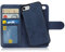 MyGadget Flip Case für iPhone SE 2022 | 2020 | 7 | 8 - [ abnehmbare Magnet Hülle ] - Handyhülle aus Kunstleder - [ Klapphülle mit Kartenfach ] Schutzhülle in Blau