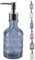 Spirella Seifenspender Carlita Glas Flüssigseifen-Spender 300ml Blau
