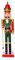 Premier Decorations Nussknacker, Holz, 60 cm, Verschiedene Designs und Farben - Green & Gold