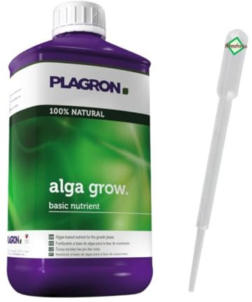 Weedness Plagron Alga Grow 100 ML - Engrais Organique Culture de Croissance Engrais d'intérieur Phase de Croissance Engrais Organique Liquide Concombres Tomates