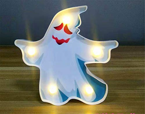 Ulalaza Halloween LED Nachtlichter Batterie betrieben Jack-O-Lantern Kürbis Fledermaus Spinn Schädel Schädel für Kinder Haus Party Dekoration