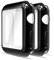 Simpeak 2-Stück Hülle Kompatibel mit Apple Watch 40mm Series 6/SE/5/4, Schutzhülle Leicht Weiche Silikon Ultradünne TPU Case Kompatibel für iWatch 40mm - Schwarz