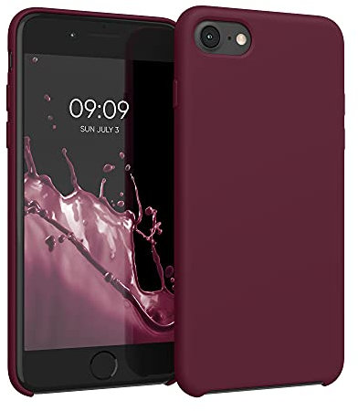 kwmobile Cover per Apple iPhone SE (2020/2022) / 8/7 Custodia - Back Case per Smartphone in Silicone TPU - Protezione Gommata - rosso fulvo