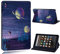 FINDING CASE For Amazon Fire 7 (5th 7th 9th Generation) Tablet - Printed PU Flip Leather Smart Lightweight Shell Stand Cover Case for Fire 7 (5th 7th 9th Generation) (planets paint)