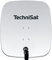 TechniSat SATMAN 65 PLUS - Satellitenschüssel mit LNB (65 cm Sat Anlage mit Masthalterung und 40mm Universal-Quattro-LNB, Multischalter wird benötigt) weiß