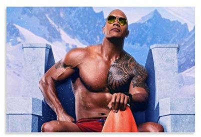 Rock Dwayne Johnson Leinwand-Kunst-Poster und Wandkunstdruck, modernes Familienschlafzimmer, 40 x 60 cm