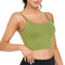Lemedy Gepolsterter Sport-BH für Damen, Fitness, Workout, Laufshirt, Yoga, Tanktop, Grasgrün, Medium