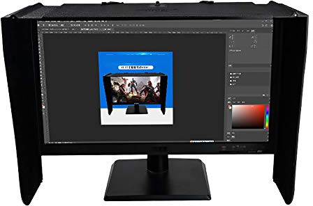 RSGK Laptop-Sonnenschutz, Sichtschutzhülle, Outdoor Faltbare Und Tragbare Blendschutzhaube, Geeignet Für 17 Bis 28 Zoll Laptop