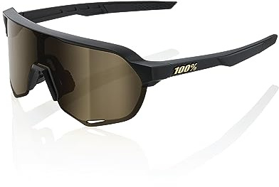 100% S2 Matte Black w/Soft Gold Mirror Lens