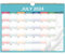 Calendar 2025-2026 - Wall Calendar 2025-2026 with Thick Paper, 2025-2026 Calendar, July 2025 - December 2026, calendar month to view, Twin-Wire Binding Hanging Hook Large Mixed Color Ruled Blocks