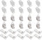 UNICRAFTALE 100 Stk 316 Edelstahl Clip-On Ohrring Tablett 10 mm Ohrclip DIY Ohrringe Set Flache Runde Rohlinge Ohrringe Tablett Ohrring Clips Nicht Durchbohrte Ohrringe Für Ohrringherstellung