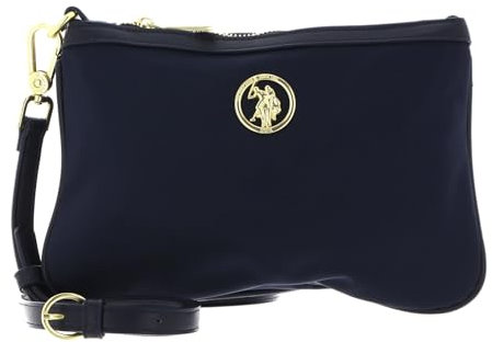U.S. Polo Assn. Houston Double Flat Crossbody Bag Navy/Navy