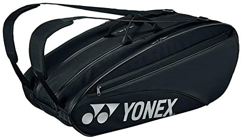 YONEX Team Schläger-Tennistasche, 9 Stück, Schwarz