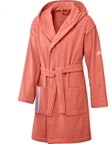 adidas Unisex Bathrobe, Coral Fusion, L