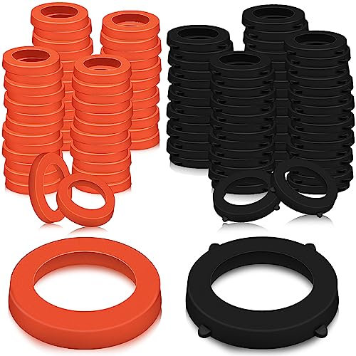 100 Stück Rubber Seals Ring Gartenschlauch-Unterlegscheiben, Wasserschlauch-Dichtungsringe, Wasserhahn-Splitter-Schlauch-Unterlegscheiben, Gummi-Unterlegscheiben für 3/4 Zoll Gartenschläuche