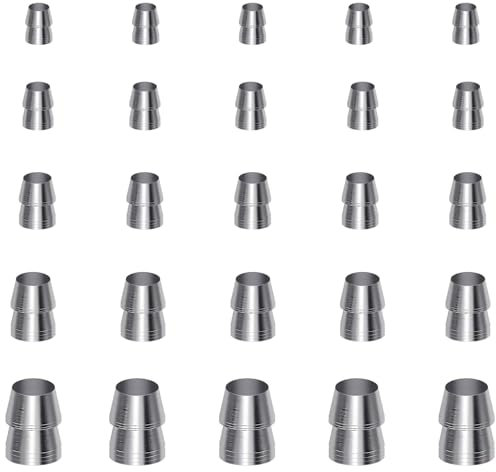 Xuoxeji 25 Pieces of Steel Wedge Hammer Handle, Wedge Shaped Sleeve, Feather Handle Wedge kit, Hammer Handle Wedge, Round Handle Wedge, Used as a Shaft Fastening Tool for Shaft Hammer Base