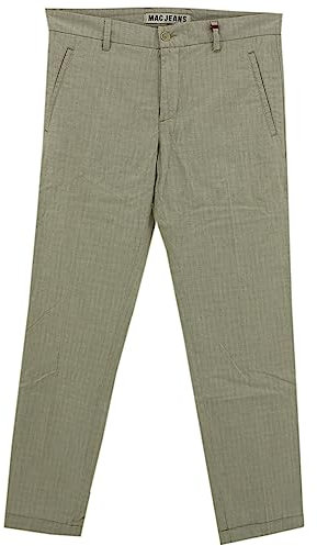 MAC Jeans, Lennox Pipe, Herren Jeans Hose Popeline Stretch Beige W 33 L 33