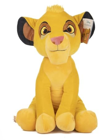 Disney Plüschtier König der Löwen Löwe mit gebrülltem Sound und Savannentrommeln – Höhe 20 cm