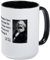 BAAROO Karl Marx Kaffeetasse aus Keramik, mit Zitat 5, 425 ml