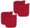 Flisdtry 4 presine in Tessuto di Cotone presine ad presine da Cucina Cuscino Tasca Strumento presina Rosso