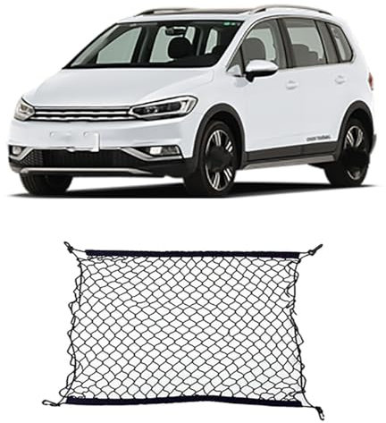 Kofferraumnetz für VW Touran 5T L 2016~2023 2017 2018 2020 2021, Dachaufbewahrungsnetztaschen, Kofferraum-Isolierungsnetz, Autoaufbewahrungszubehör