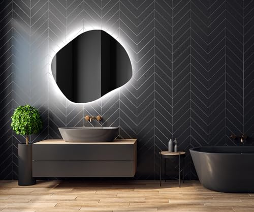A ARTFORMA Specchio 64x54 cm ROM221 x58, LED, Illuminazione | su Misura, moderno specchi con illuminazione, retroilluminato, ROM221
