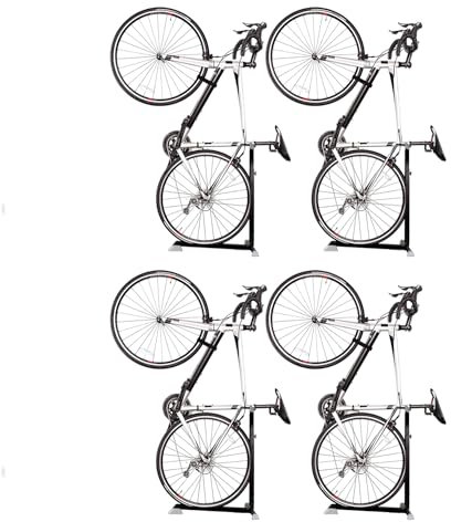 Bike Nook 4 Soportes verticales y de estante de almacenamiento para bicicletas, original, para garaje, interiores y exteriores, rincones, no requiere taladro