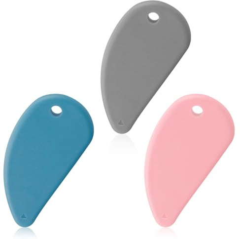 GLADFRESIT Ceramic Safety Blade, 3PCS Mini Ceramic Box Opener Portable Sharp Letter Cutter for Opening Courier Envelope (3 Colors)