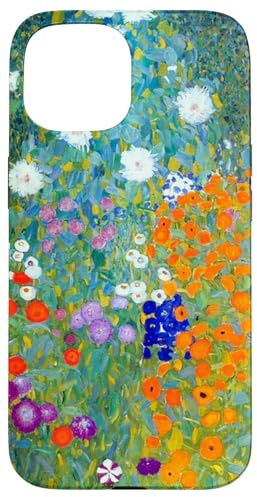 Gustav Klimt Blumengarten Hülle für iPhone 15