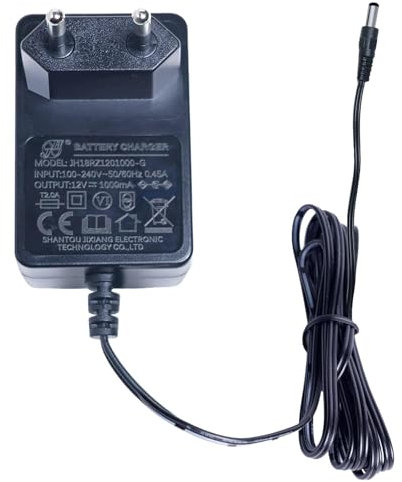 Chargeur 12V de Voiture Électrique Enfant, 12V 1A Chargeur pour Moto SUV ATV Une Variété de Voitures Électriques, entrée AC 100-240V, Sortie DC 1000mA