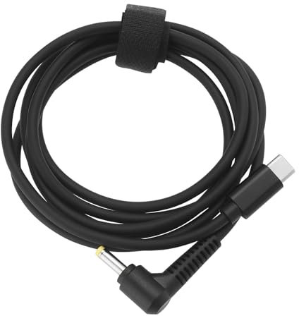 VGOL Cable de Carga Tipo C Macho A CC 4,0x1,7 Mm Macho con Codo Redondo Cable de Carga de Alimentación de 12 V 36 W para Enrutador de 12 V Cámara Portátil Cable Convertidor de Caja de TV (1,5 M)