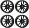 4x Rial Felgen Alufelgen X12 7.5Jx18 ET51 5x112 diamant-schwarz kompatibel mit BMW 1 2 X1 X2