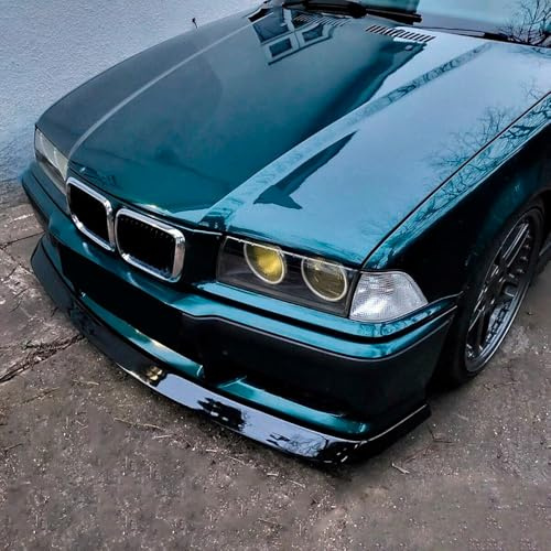 Frontlippe Frontspoiler kompatibel mit BMW M3 E36 1990-2000 mit ABE TÜV Schwarz Glänzend