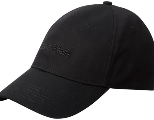 Calvin Klein Uomo Cappellino Embroidery in Cotone, Nero (Black), Taglia Unica
