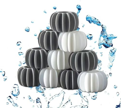 WWZ889 Palline magiche riutilizzabili per bucato, 5/10 palline per bucato, senza grovigli, per lavatrici, in silicone, per asciugatrice a vapore (10 pezzi)